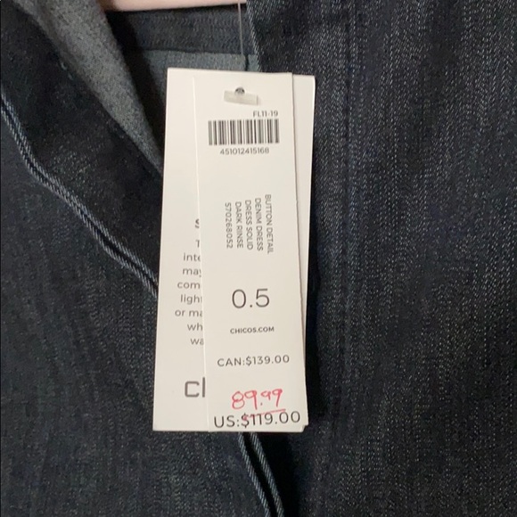 COPY - Chico’s denim dress or tunic - Picture 2 of 5